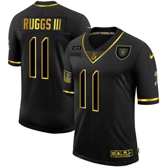 Nike Las Vegas Raiders 11 Henry Ruggs III Black Gold 2020 Salute To Service Limited Jersey